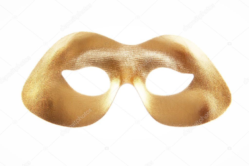 Golden masquerade mask