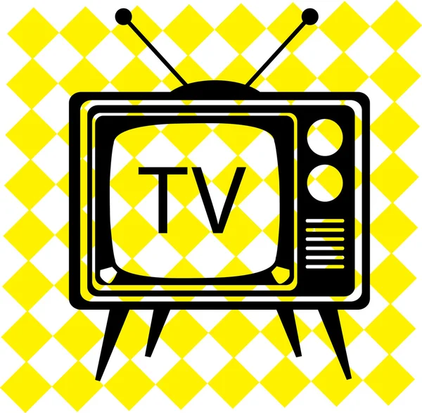 Illustration vectorielle Vintage Cartoon TV — Image vectorielle