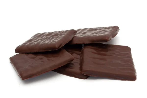 Chocolate sobre blanco —  Fotos de Stock