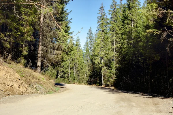 Väg i bergen — Stockfoto