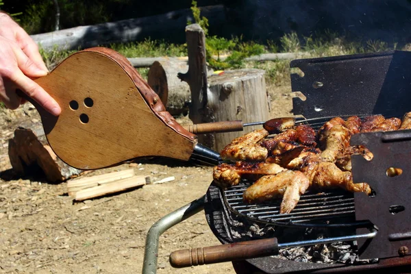 Maintaining the fire — Stock Photo, Image