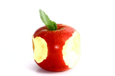 Sharing an apple clipart