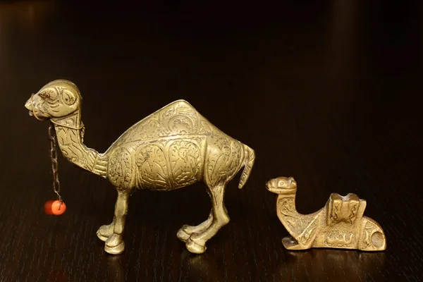 Бронзовый верблюд — стоковое фото