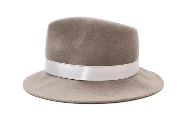 Szary kapelusz — Zdjęcie stockowe