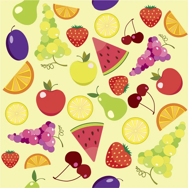 Fruchtnahtloses Muster — Stockfoto