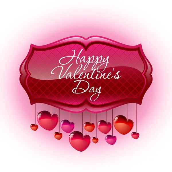 Aftelkalender voor Valentijnsdag of bruiloft vector — Stockvector