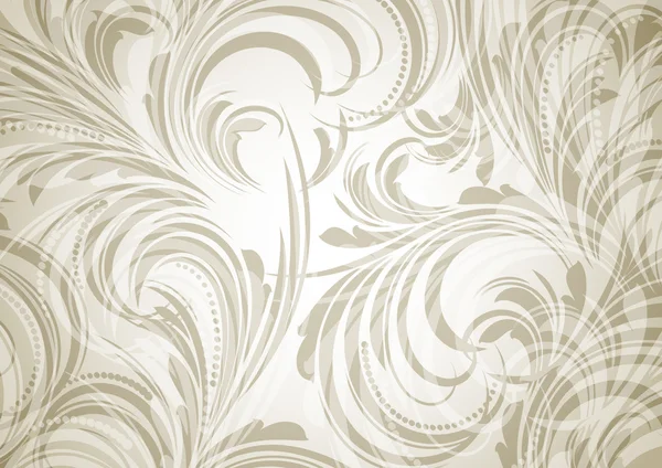 Fond lumineux floral rétro pour un design vintage — Image vectorielle
