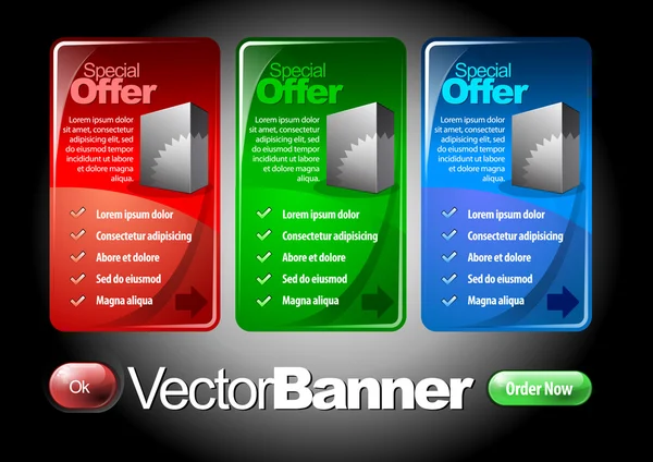 Vectors Banners Set. — Stock Vector