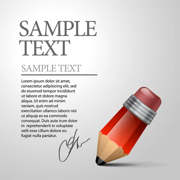 Illustration crayons rouges (vecteur) — Image vectorielle