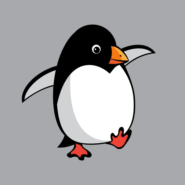 Illustrazione del pinguino carino — Vettoriale Stock