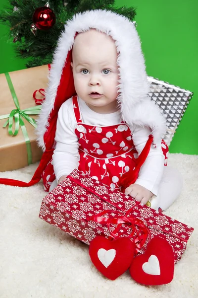 Santa holčička — Stock fotografie