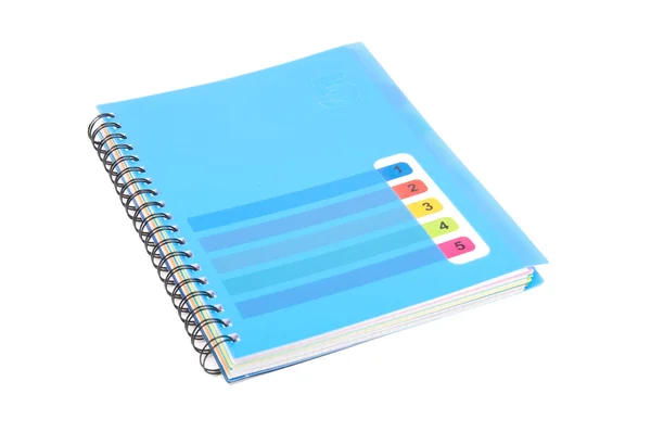 Niebieski notatnik — Zdjęcie stockowe