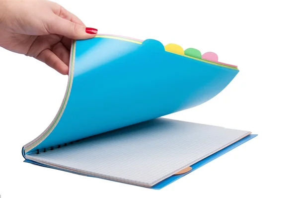 Blue notebook — Stock Photo, Image