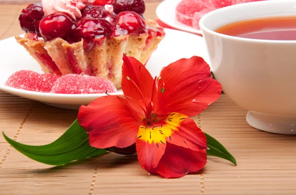 Berry cake with a jelly — Stock Photo, Image