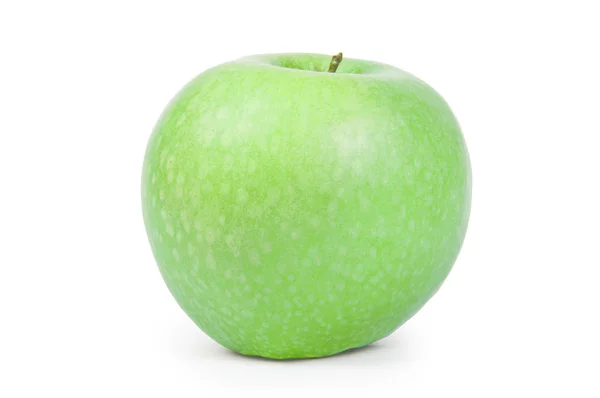 Grönt äpple isolerat på vitt — Stockfoto