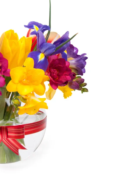 Hermosas flores de primavera en un vaso —  Fotos de Stock