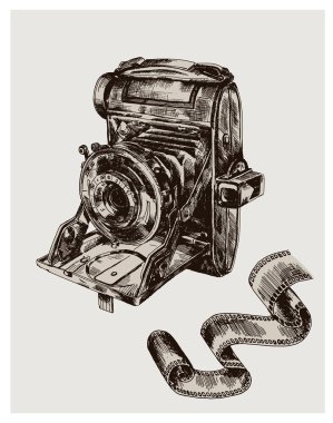 Camera. vector sketch