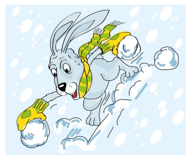 Funny bunny clipart