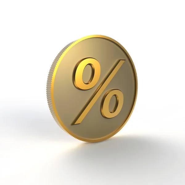 Porcentaje dorado —  Fotos de Stock