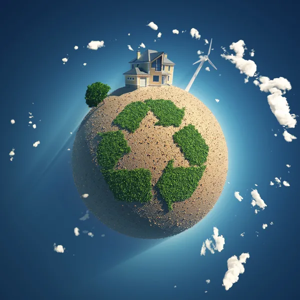 Planeta de reciclaje — Foto de Stock