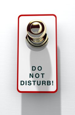 Do not disturb! clipart