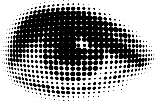Les yeux humains en points — Image vectorielle