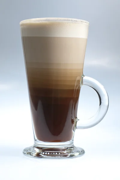 Réteges kávé Stock Kép