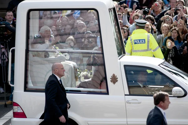 Papstbesuch lizenzfreie Stockfotos