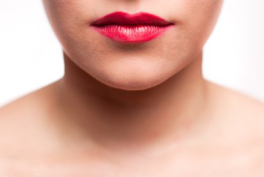 Mouth red lips clipart