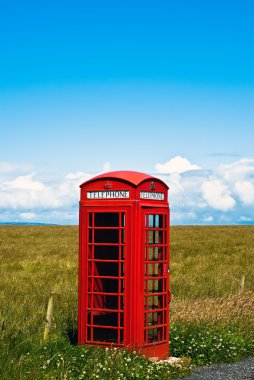 Red phone booth