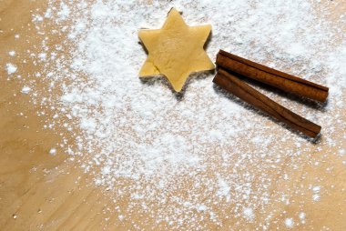 Star with cinnamon sticks clipart