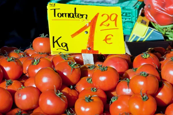 stock image Red tomato on sale