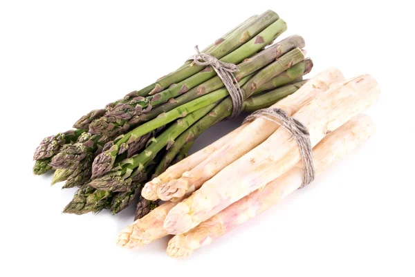 Green and white asparagus — Stock Photo, Image