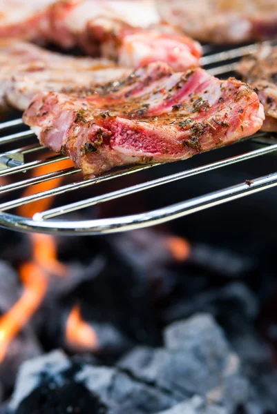 Meat on the grill — Stock Photo, Image