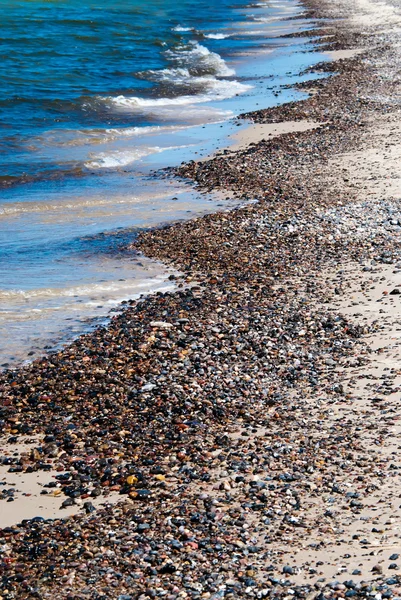 Strand van pebble stenen — Stockfoto
