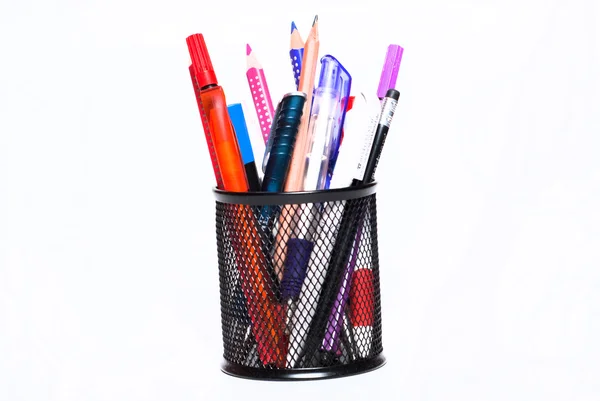Tasse mit Stiften v1 — Stockfoto