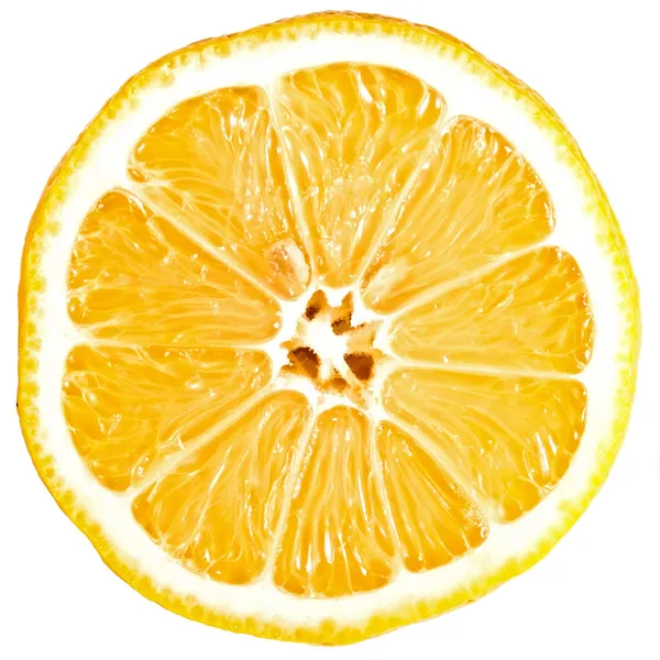 Coupe transversale citron — Photo