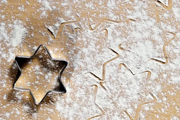 stock image Star shape in the flour