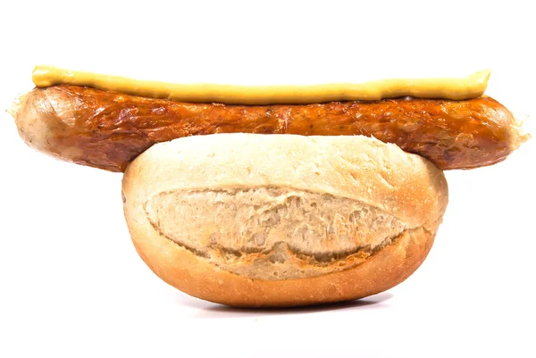Sausage in a roll V2 — Stock Photo, Image