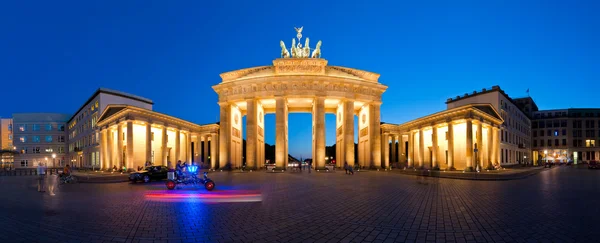 Панорама Бранденбургские ворота ночью V2 Стоковое Фото