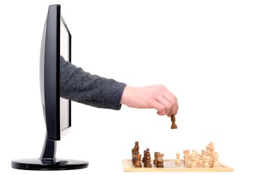 Computer chess clipart