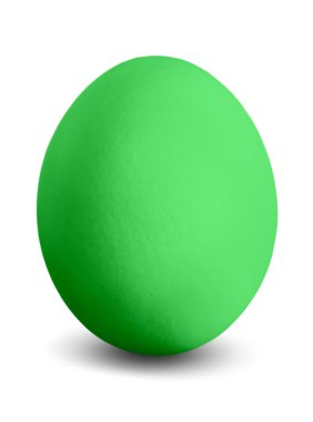 Green easter egg clipart