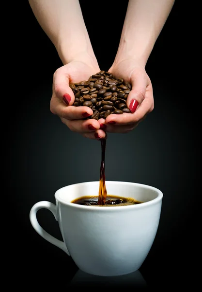 Handgemaakte koffie — Stockfoto