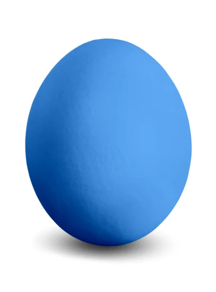 Голубое пасхальное яйцо — стоковое фото