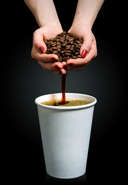 Handgemachter Kaffee — Stockfoto