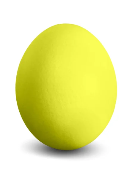 Žlutá velikonoční vajíčko — Stock fotografie