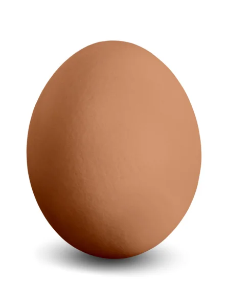 Hnědá velikonoční vajíčko — Stock fotografie