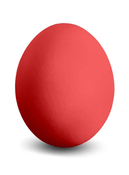 Червоний пасхальне яйце — стокове фото