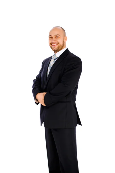 Junger Geschäftsmann auf weißem Hintergrund — Stockfoto