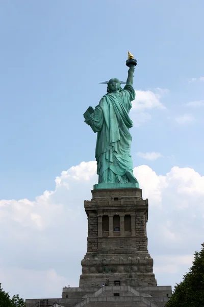 Staty av liberity baksida — Stockfoto